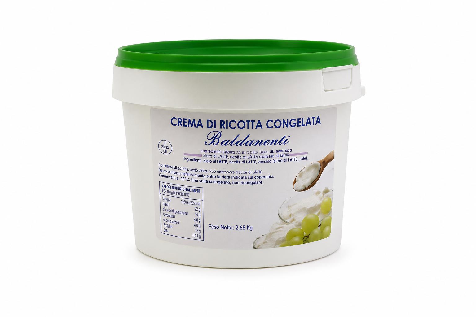 Ricotta di Pecora Zuccherata 6 kg Gelo Dolce