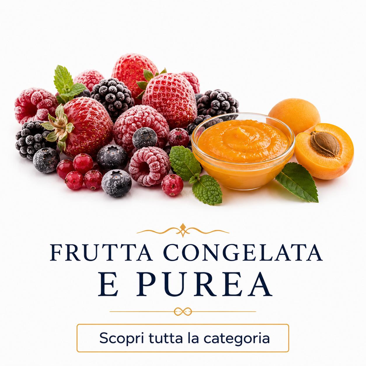 Frutta congelata e purea